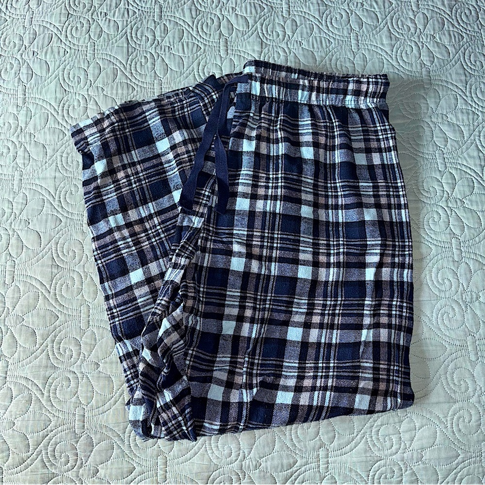 Pajama Pants Blue Plaid